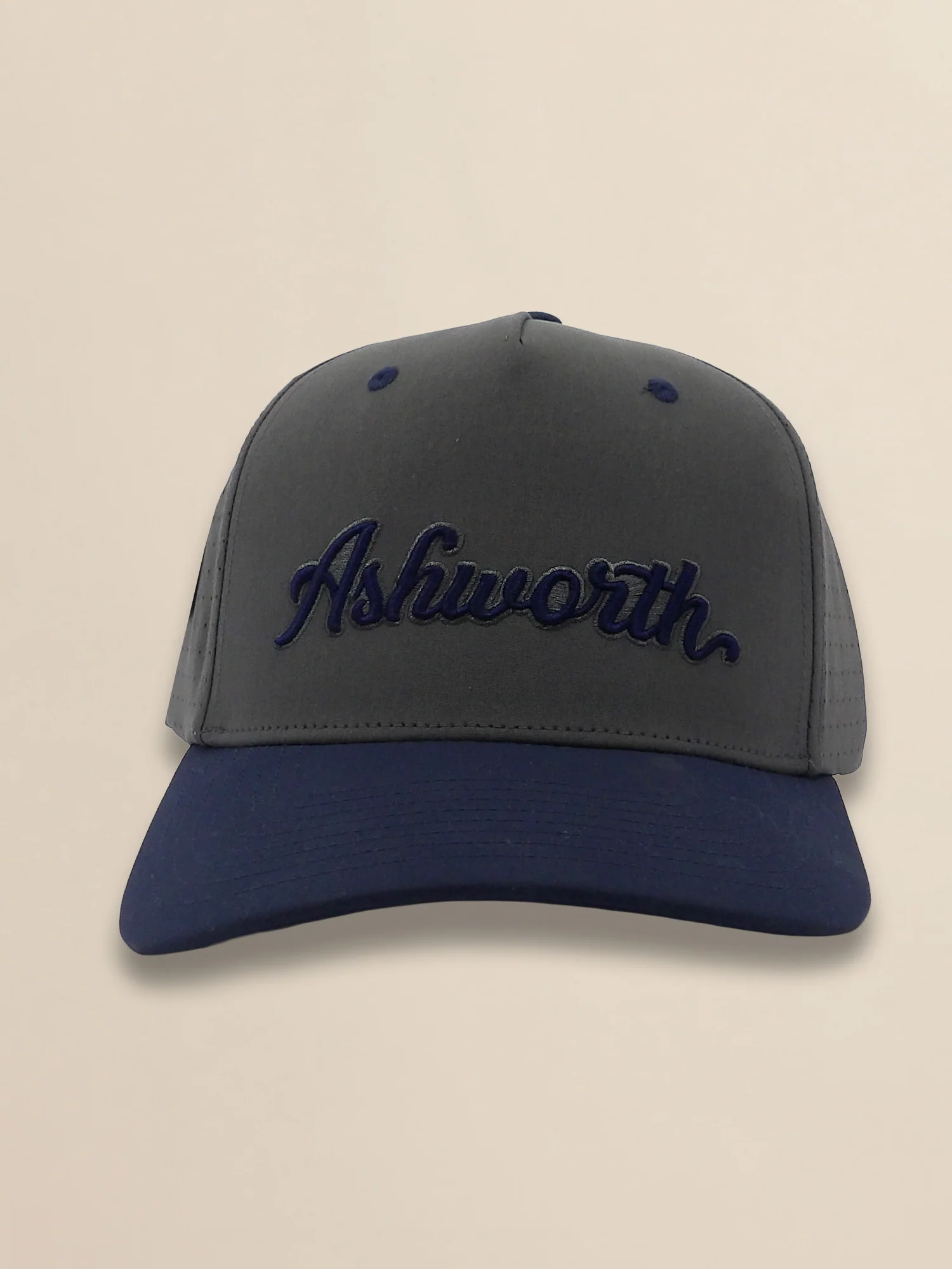 2 Tone Perforated Active Poly Script Cap - Image 2