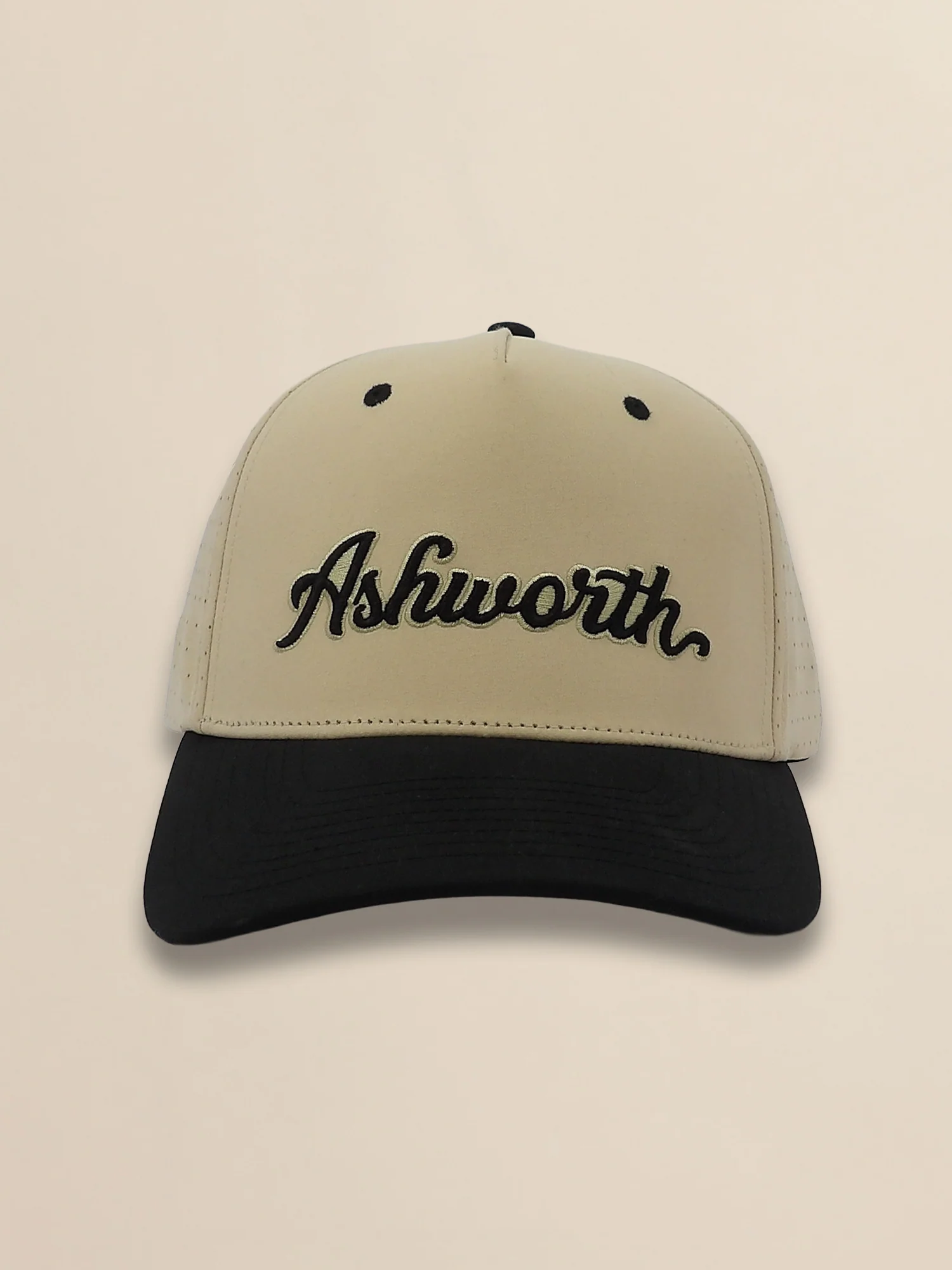 2 Tone Perforated Active Poly Script Cap - Image 2