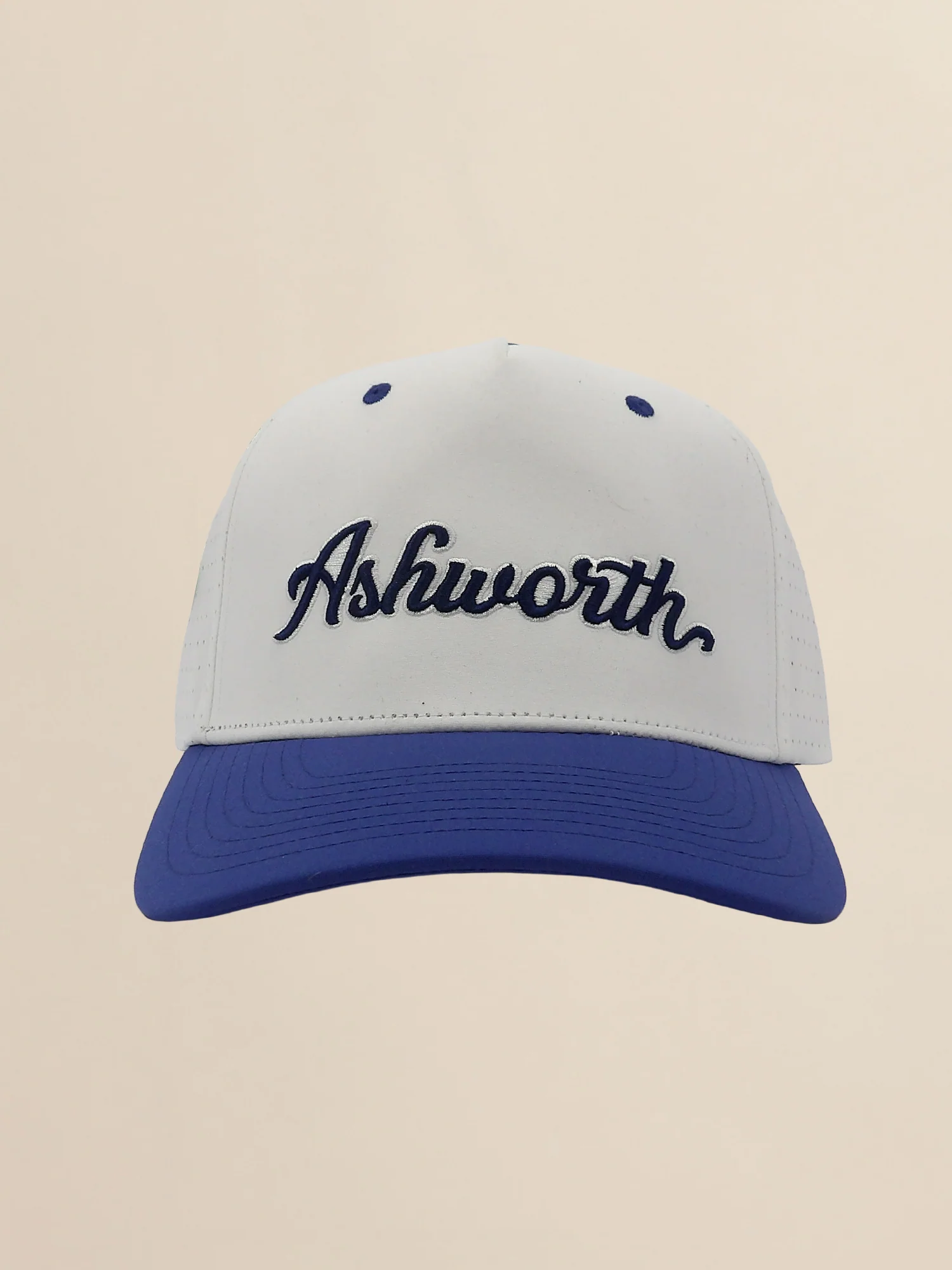 2 Tone Perforated Active Poly Script Cap - Image 2