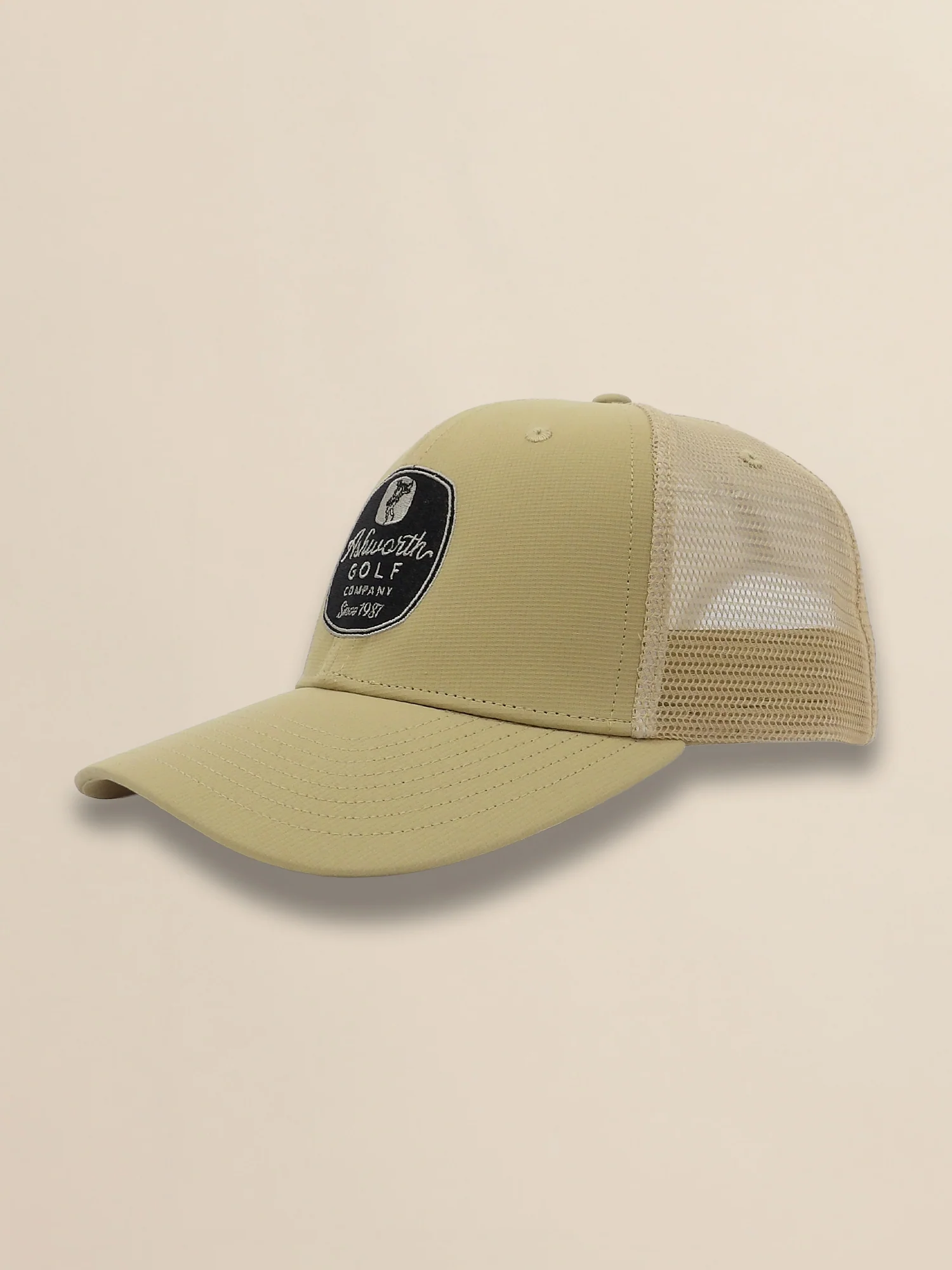 Mesh Back Pearl Poly AGC Badge Cap