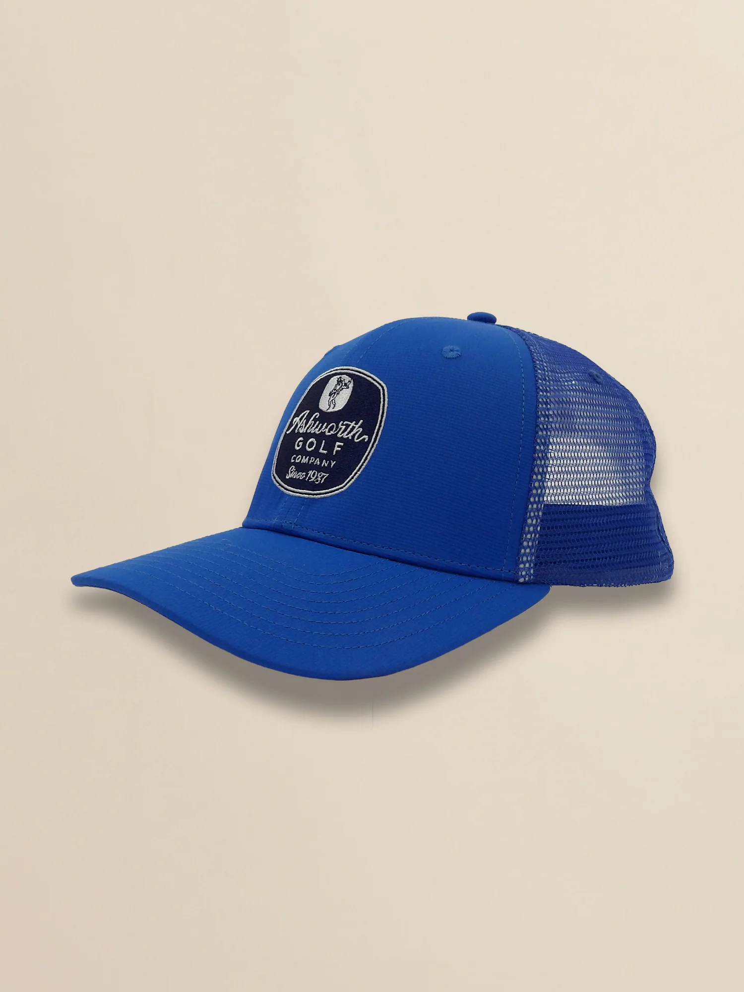 Mesh Back Pearl Poly AGC Badge Cap
