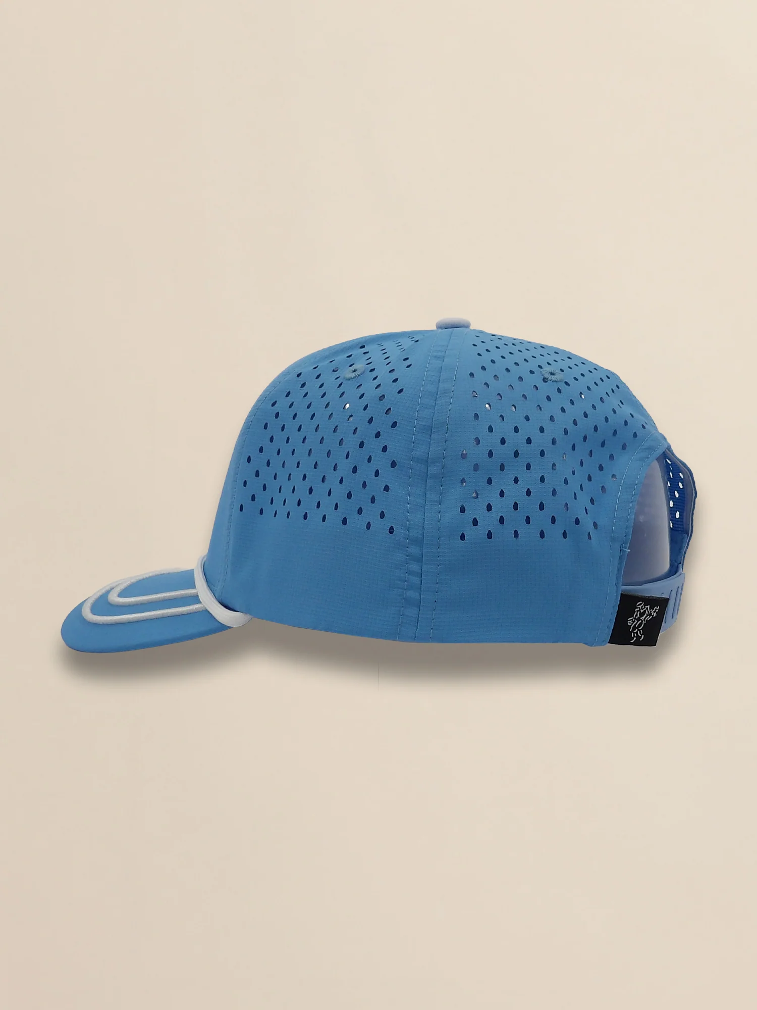 Perforated Pearl Poly Stacked Logo Cap - Image 3
