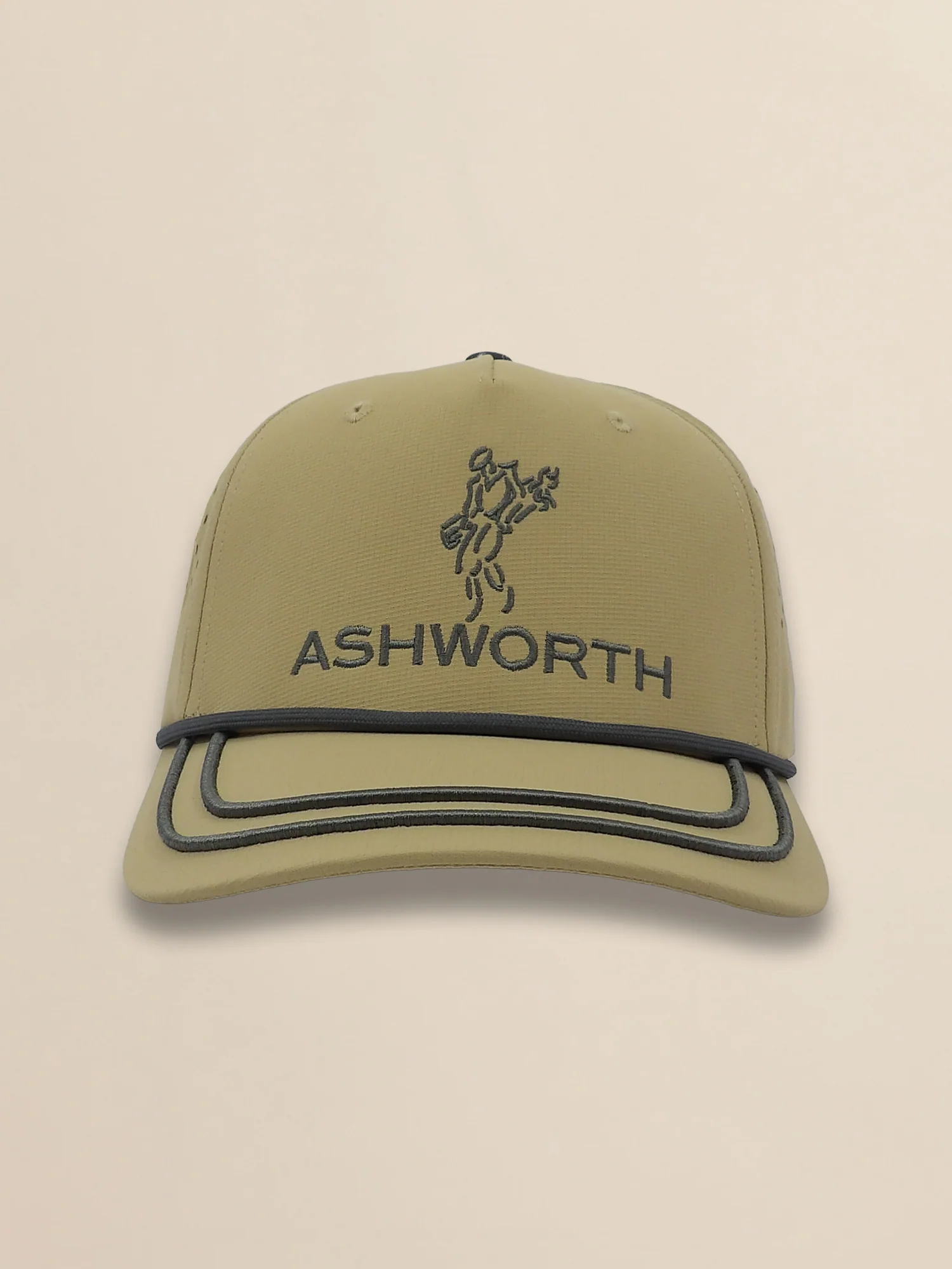 Perforated Pearl Poly Stacked Logo Cap - Image 2