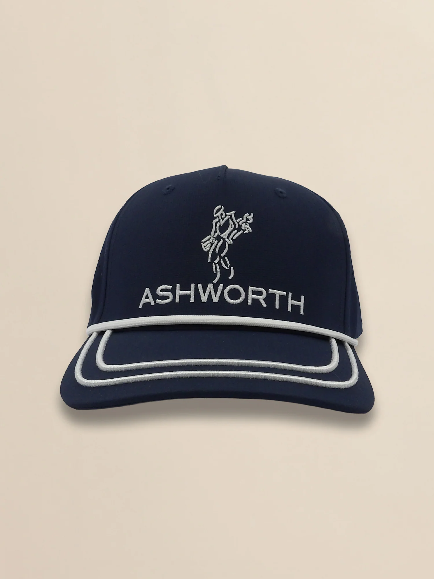 Perforated Pearl Poly Stacked Logo Cap - Image 2