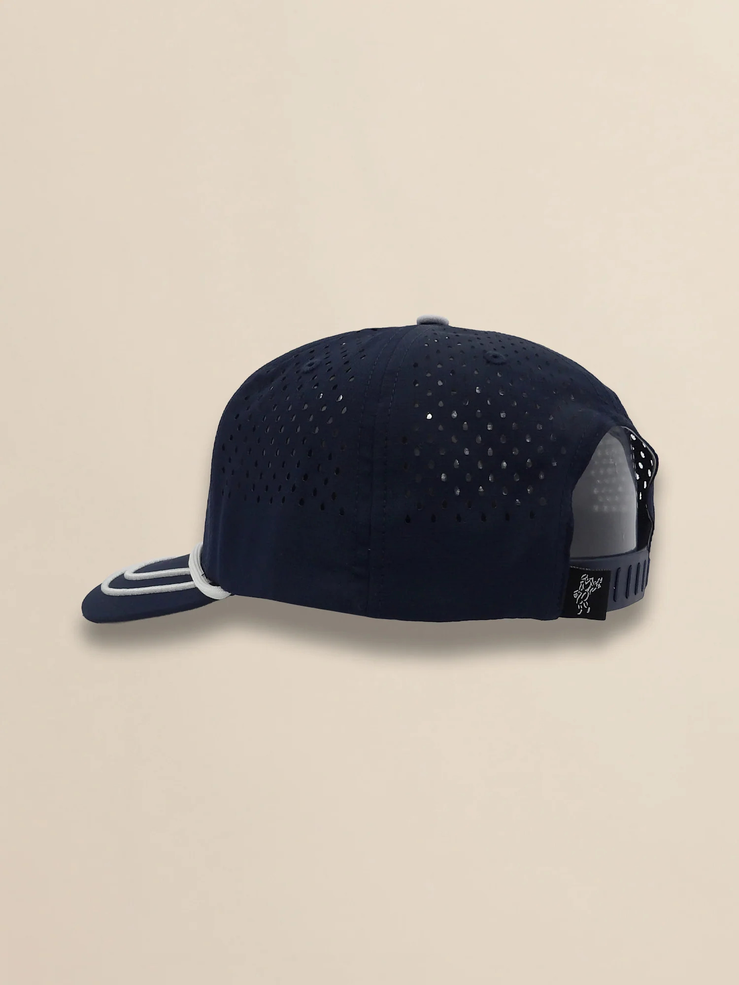 Perforated Pearl Poly Stacked Logo Cap - Image 3