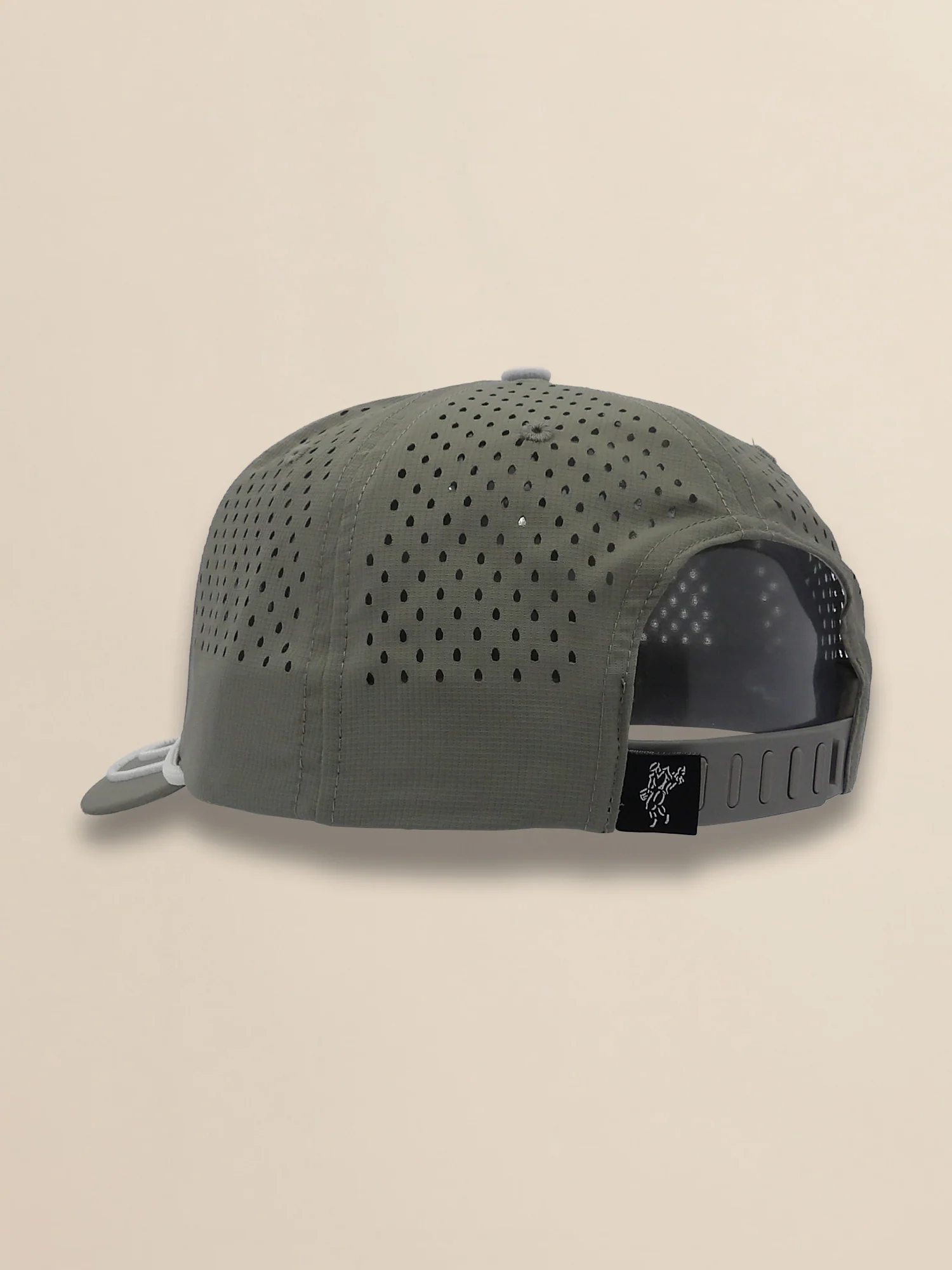 Perforated Pearl Poly Stacked Logo Cap - Image 3