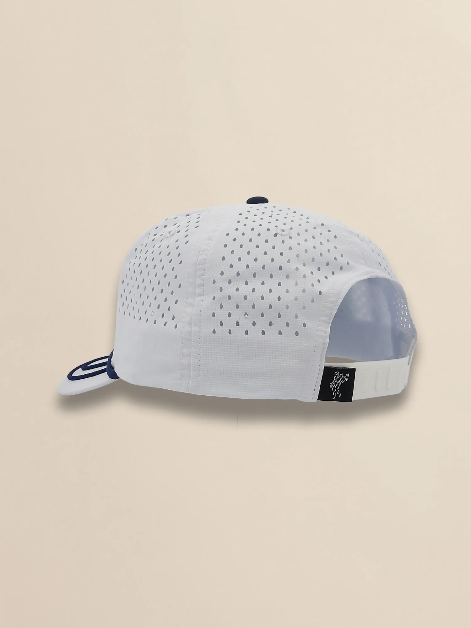 Perforated Pearl Poly Stacked Logo Cap - Image 3