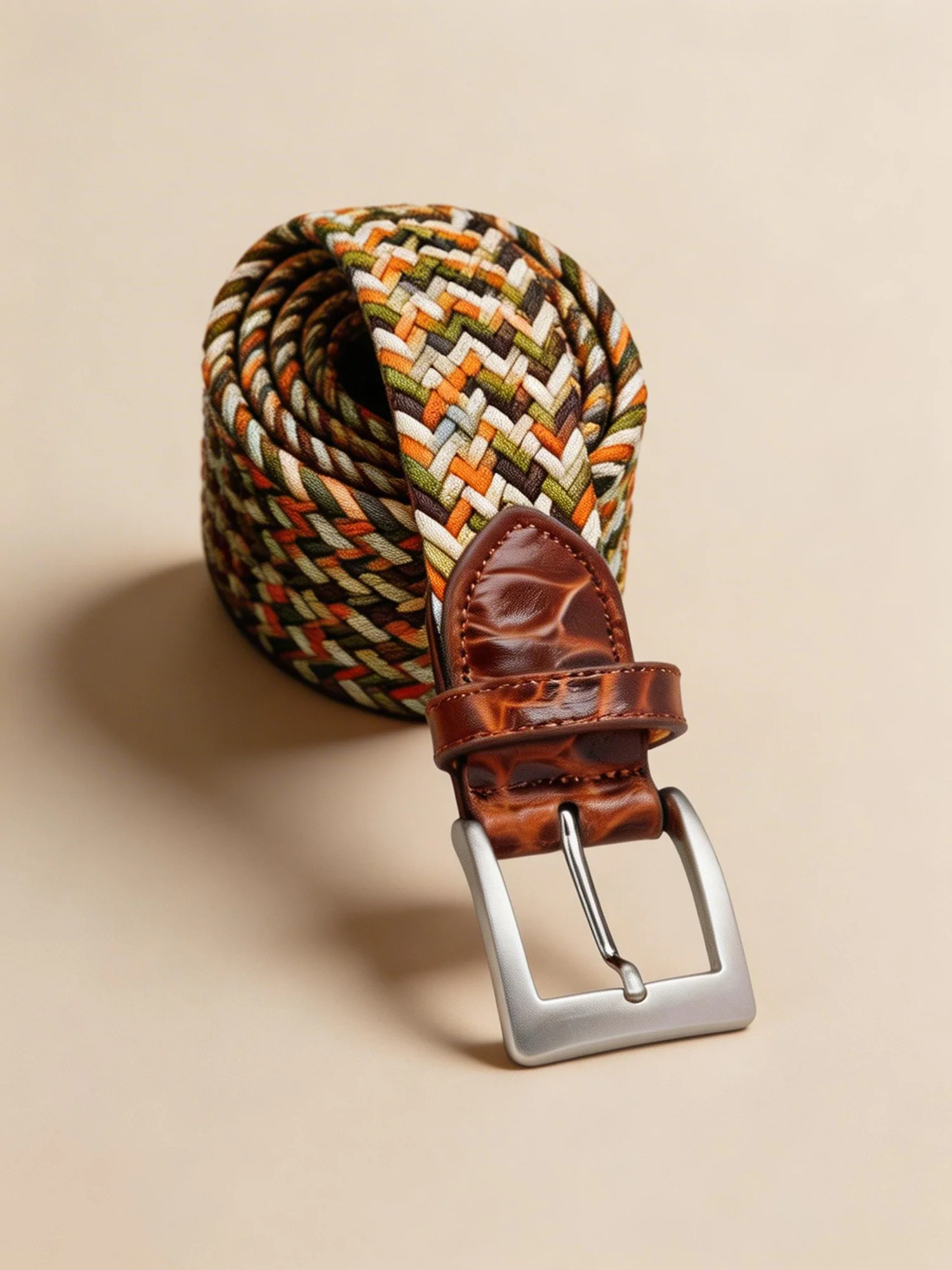 Stretch Weave with Embossed Croc Tips